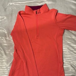 Peach Under Armour quarter zip